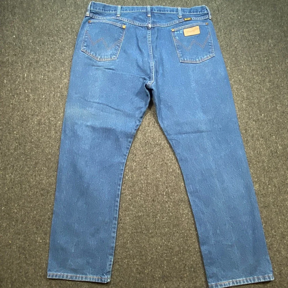 Wrangler Western Mens 42x30 Vintage Made in USA Cowboy Cut Blue Jeans 13MWZPW‎